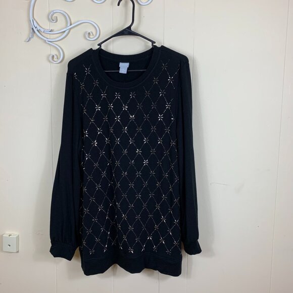Chico's Sweaters - Chico's Black Women's Sweater Size 2